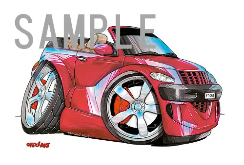 【KOOLART】 PT CRUISER CABRIOLET のイラスト P1368