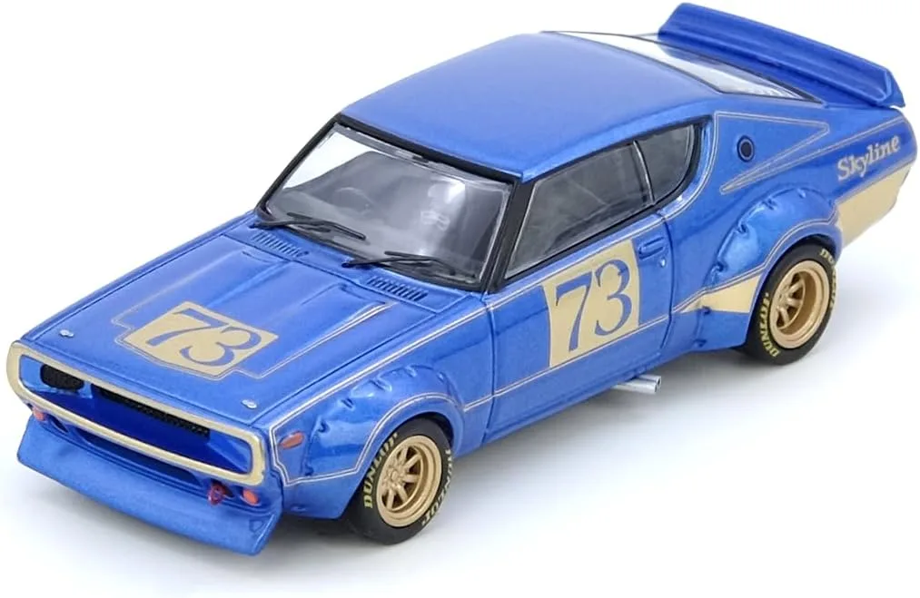 1/64 ニッサン スカイライン 2000 GT-R KPGC110 レーシング コンセプト 1972 ブルー ケンメリ IN64-KPGC110RC-BLU - 画像 (2)