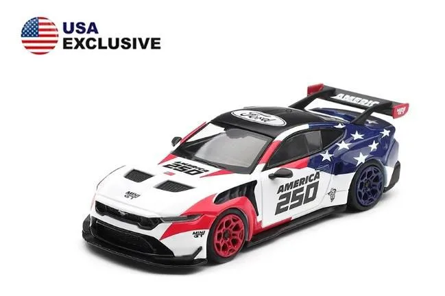 1/64 フォード マスタング GTD アメリカ建国250周年 (左ハンドル) 北米限定 MGT01301-BL ブリスター仕様 - 画像 (2)