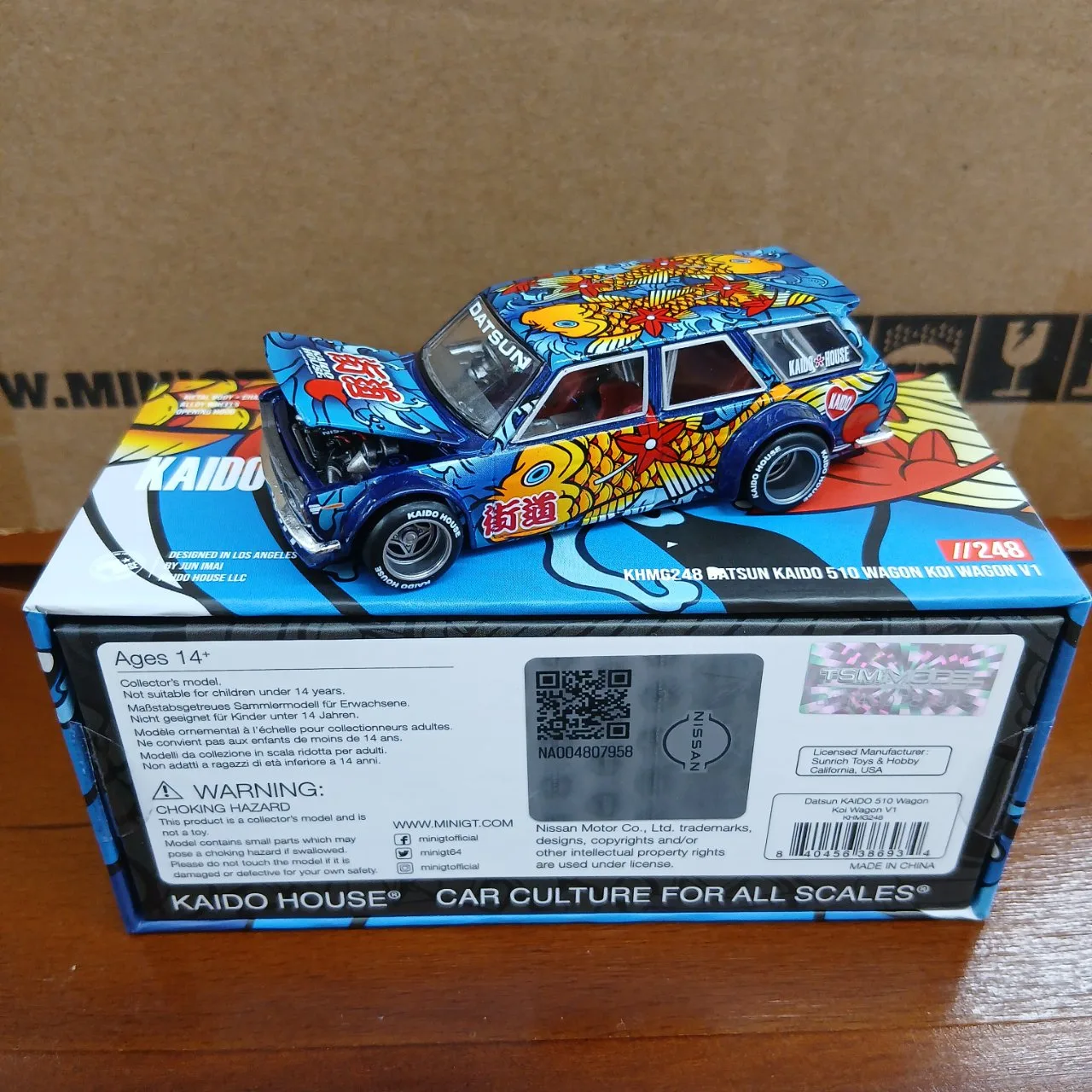 1/64 ダットサン KAIDO 510 ワゴン 鯉ワゴン V1（右ハンドル)）KHMG248 - 画像 (3)