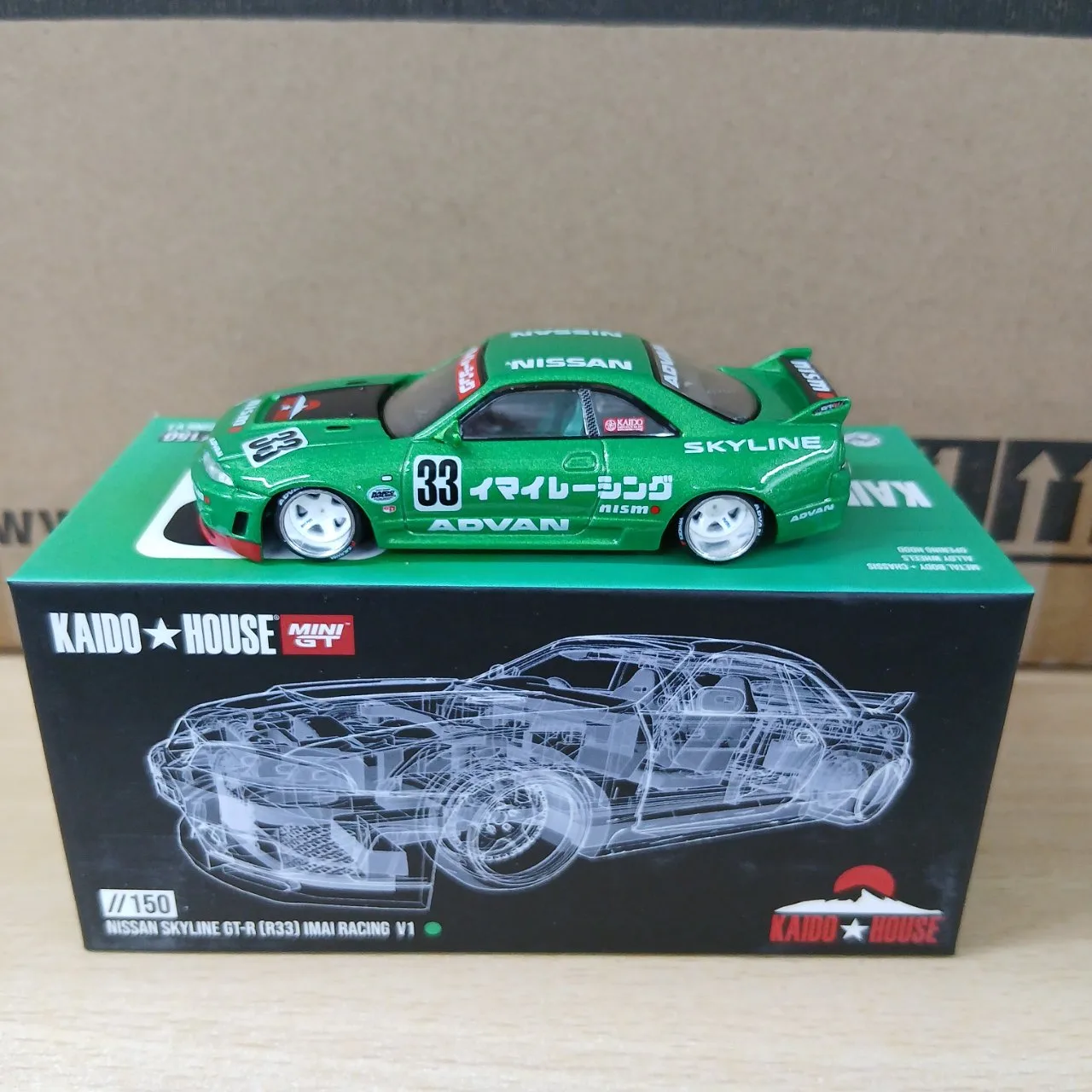 1/64 ニッサン スカイライン GT-R R33 イマイレーシング V1(右ハンドル) KHMG150 - 画像 (5)