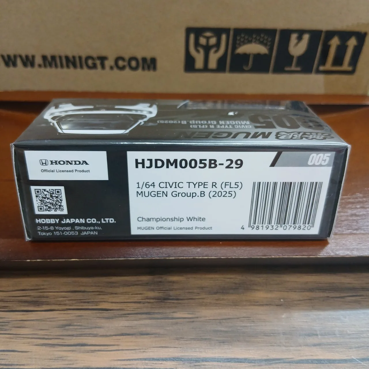 1/64 ホンダ シビック タイプR FL5 無限 グループB 2025 チャンピオンシップホワイト HJDM005B-29 - 画像 (7)