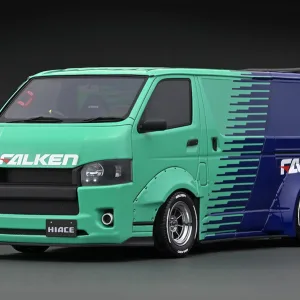 ignitionmodel 1/18 ティエスディ ワークス ハイエース グリーン ブルー IG2809 FALKEN