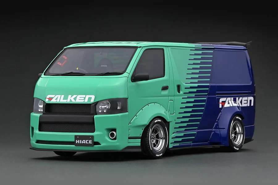 ignitionmodel 1/18 ティエスディ ワークス ハイエース グリーン ブルー IG2809 FALKEN