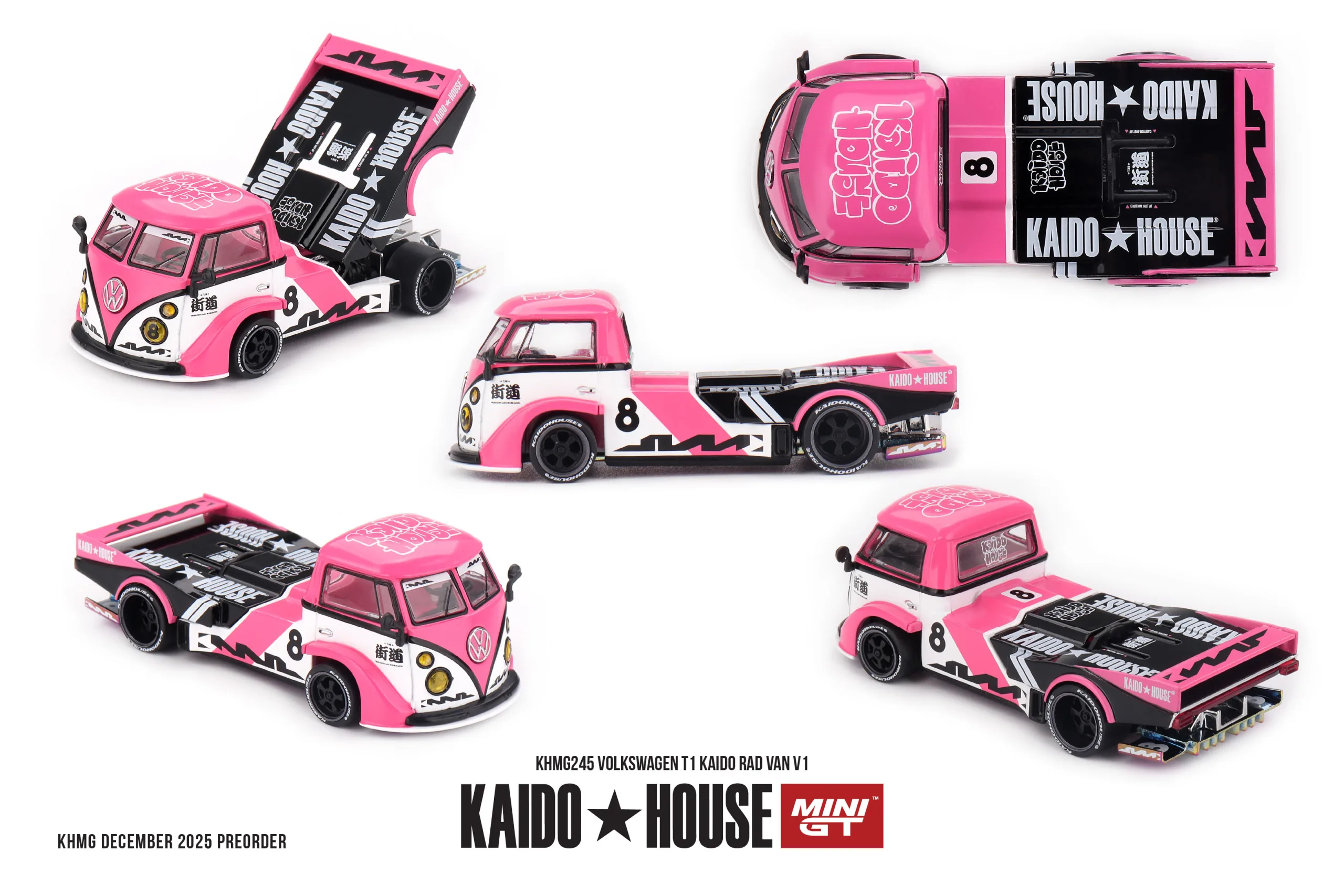 1/64 フォルクスワーゲン T1 KAIDO RADVAN V1(左ハンドル) KHMG245 - 画像 (2)