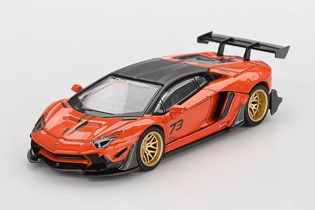 1/64 LB★WORKS ランボルギーニ アヴェンタドール リミテッドエディション オレンジ MDX 2025(右ハンドル)MGT01133-R - 画像 (2)