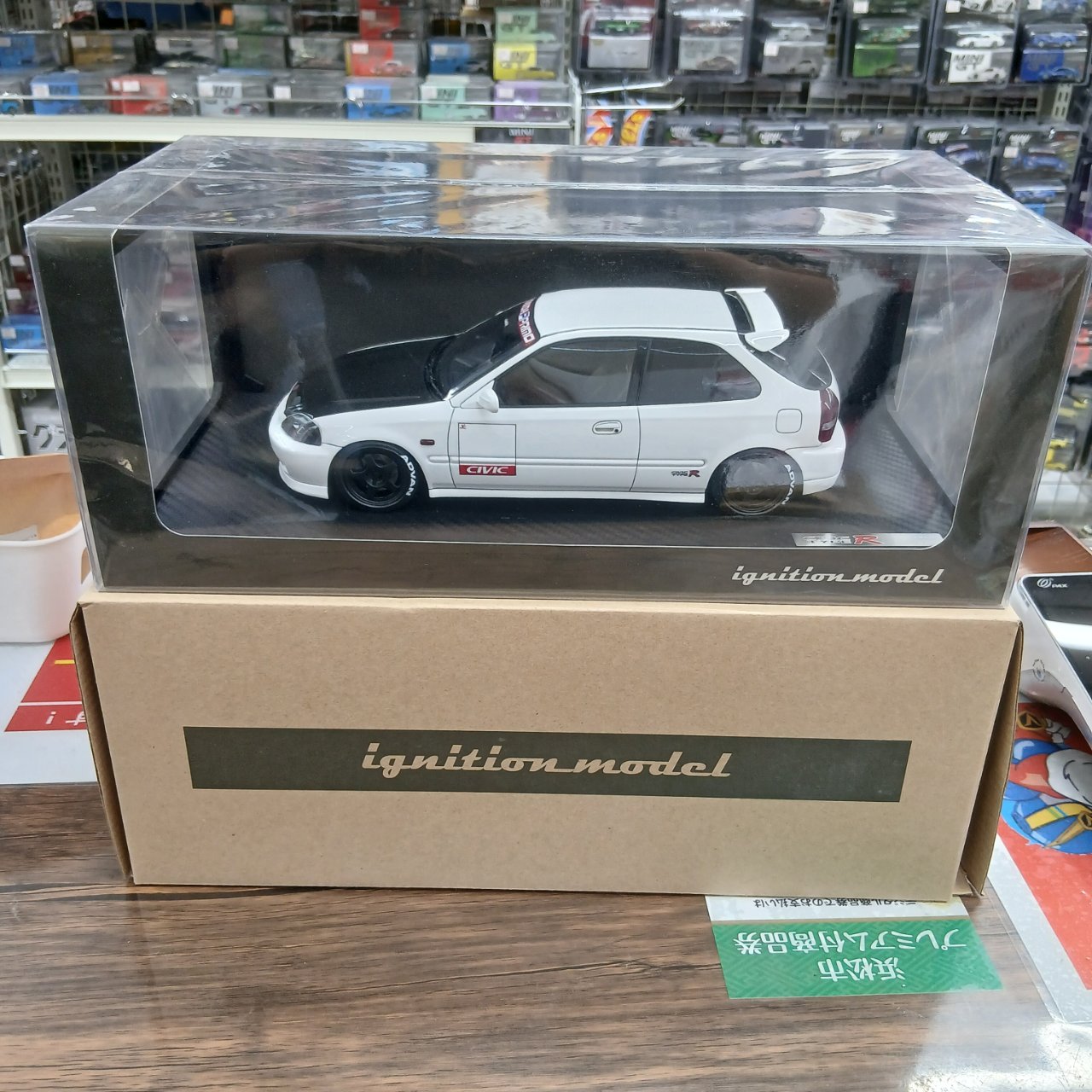 ignitionmodel 1/18 ホンダ シビック (EK9) Type R ホワイト IG2674