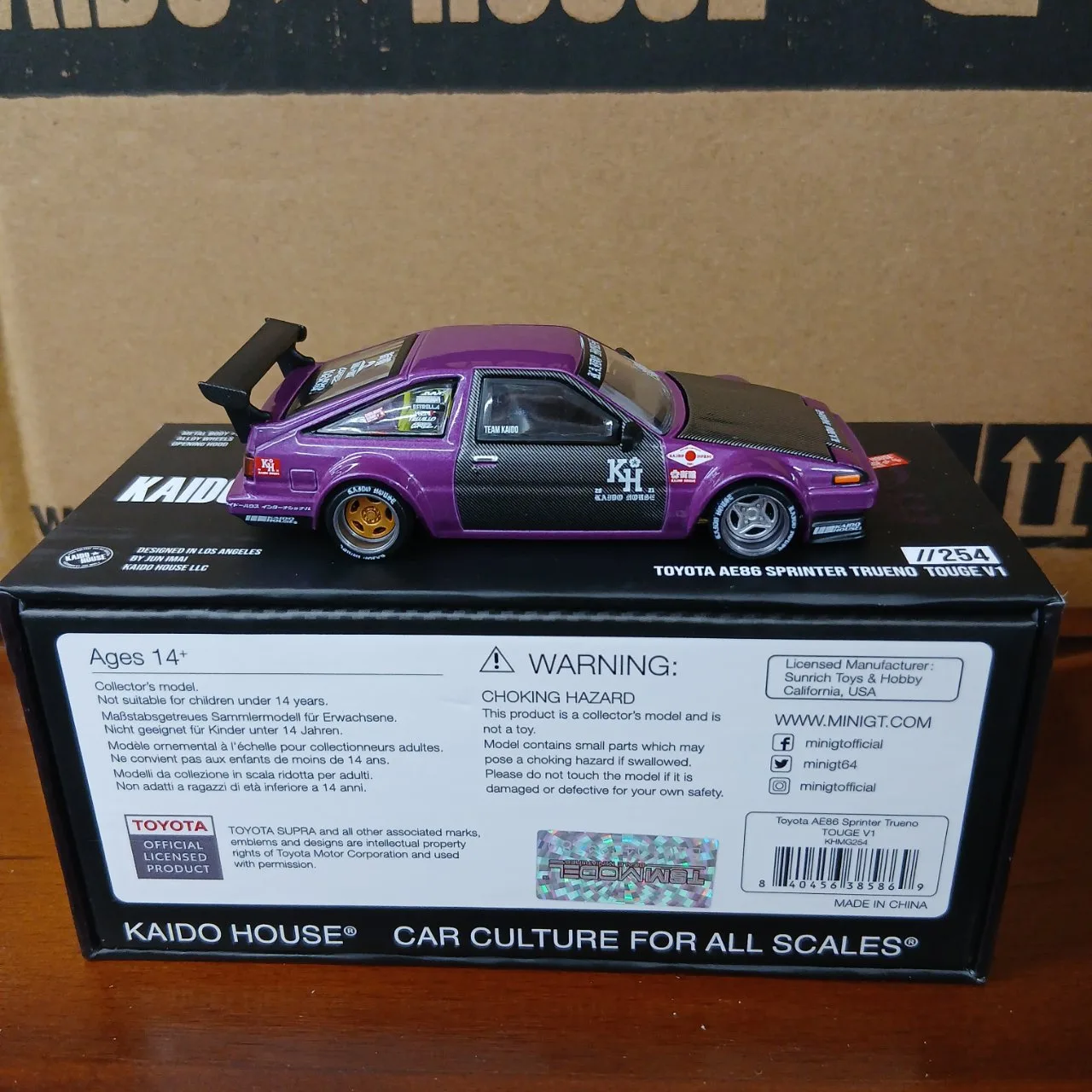 1/64 トヨタ AE86 スプリンタートレノ Kaido TOUGE V1（右ハンドル） KHMG254 - 画像 (6)