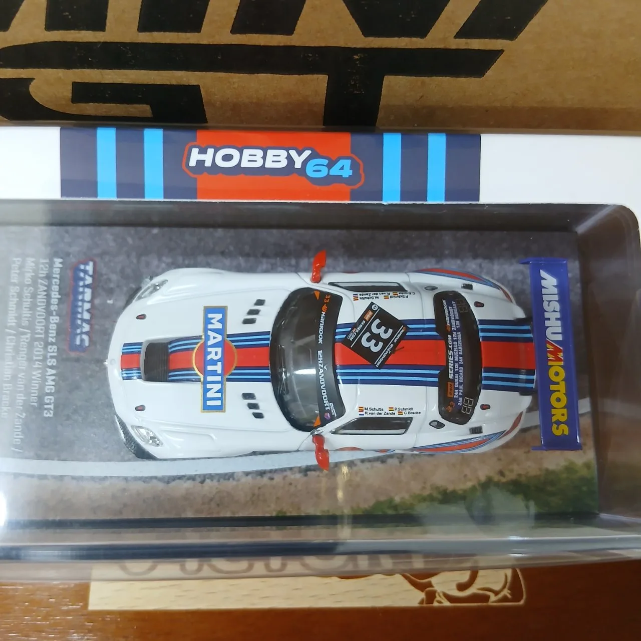 1/64 メルセデスベンツ SLS AMG GT3 マルティニ 2014 ザンドフォールト12H 優勝 #33 T64-087-14ZDV33 - 画像 (5)